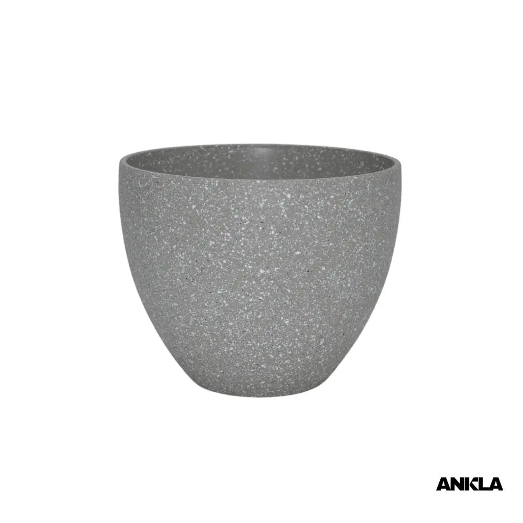 [MAT-R-9-GRIS] Matero Decorativo Redondo – Mediano Bajo (9") (Gris)