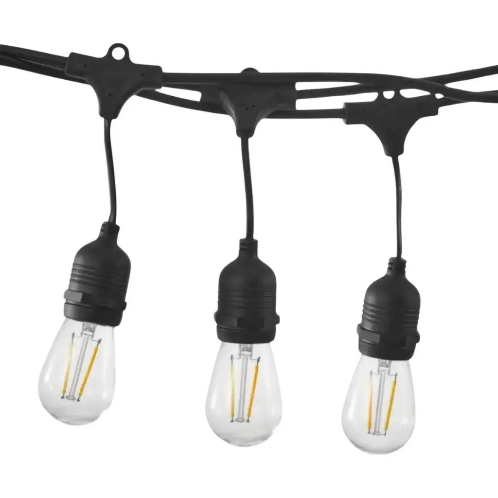 Extensión Luces LED 10M para Exterior – 15 Bombillos 1W 110V